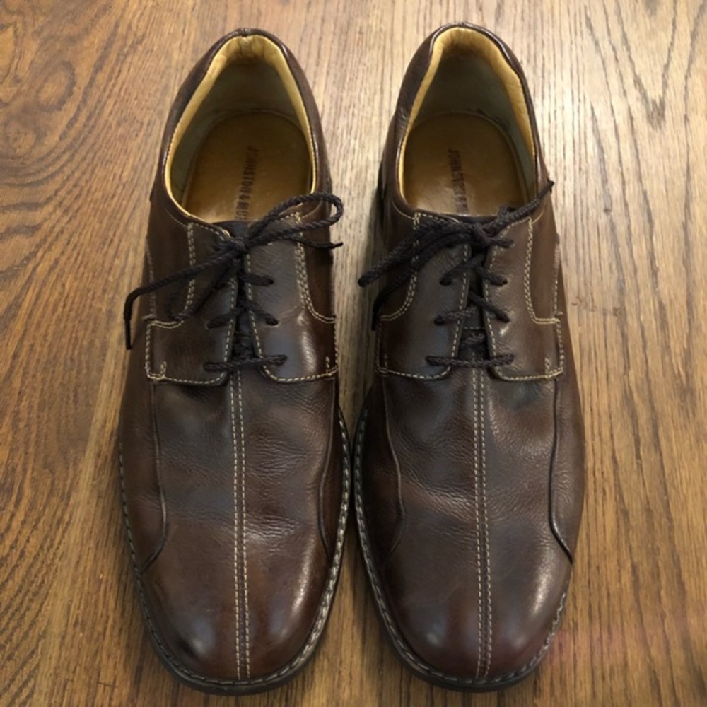 Johnston & Murphy Leather Brown Shoes Men's Size 10 1/2